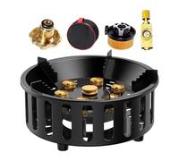Campingkocher Portatile - Windgeschützter Wanderbrenner | Gaskocher Mit Elektronischer Zündung | Outdoor Reisekochgeschirr Set Für Picknick & Angeln, Robuster Edelstahlkocher Mit Tragetasche