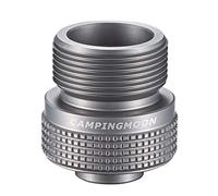 Campingmoon Adattatore portatile per fornello propano, adattatore piccolo per serbatoio del gas, ingresso EN417, adattatore per serbatoio cilindro di uscita valvola per campeggio all'aperto