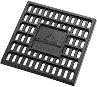 CAMPINGMOON - Griglia a carbone in ghisa, 21 x 21 cm, T-210