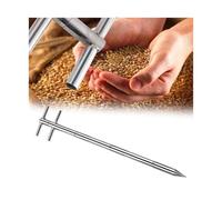 Campionatore a doppio strato, 3 fessure, in acciaio inox multiuso adatto per la determinazione della granulometria di riso e mais, 32 mm x 1 m (3 slot) (1,2 mx32 mm/47,2 x 1,25 in)