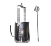 Campionatore d'acqua in acciaio inossidabile con lunghezza regolabile e design a becco d'aquila per campionamento senza schizzi nei test ambientali