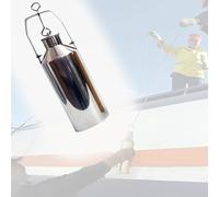 Campionatore d'acqua portatile, secchio for campionamento, raccoglitore di campioni liquidi viscosi ponderati Bottiglia(Silver(500ml),5m/16.4ft rope)