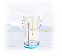 Campionatore d'Acqua Sistema di Campionamento con Becher a Pendolo Graduato in Plastica Addensata Campionatore in The Field Fiumi Laghi Serbatoi Acqua di Pozzo,0.5L