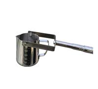 Campionatore d'acqua telescopico, asta in acciaio inossidabile per la raccolta di campioni con coppa graduata, per un campionamento efficiente in pozzi fognari(500ML,3M/9.8FT)