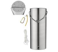 Campionatore della qualità dell'acqua for il monitoraggio ambientale Secchio di campionamento in acciaio inossidabile ispessito, collettore d'acqua da 0 a 30 m, campionatore d'acqua(1l)