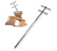 Campionatore di cereali Campionatore in polvere Campionatore di solidi in acciaio inox Campionatore per campioni di cereali per la determinazione della granulometria di riso e mais (2 mx32 mm/78,7 x