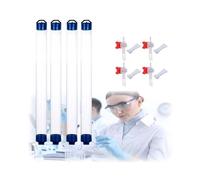 Campionatore di liquidi in PVC leggero per acque sotterranee di fiumi e laghi, tubo di raccolta campioni d'acqua da 0,25/0,5/1 L con sfera di arresto dell'acqua(4sets,250ml)