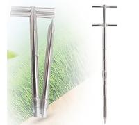 Campionatore per terreno, Campionatore di polvere di grano pieghevole con doppia impugnatura, sonda girevole in acciaio inossidabile da 1,5 a 4 m(2.5m (8.2ft))