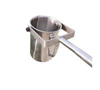 Campionatore telescopico della qualità dell'acqua, bicchiere e mestolo a pendolo in acciaio inox, regolabile 1,1 m-3 m, design oscillante verticale per campionamento efficiente dell'acqua (argento