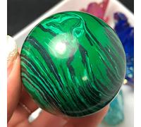 Campione 1pc Naturale Malachite Sfera di Cristallo Pietra Gemma Massaggio Pietra di Cristallo Decorazione DomesticaPietra