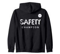 Campione della Sicurezza | Safety First | Idee Regalo per la Giornata della Sicurezza Felpa con Cappuccio