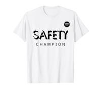 Campione della Sicurezza | Safety First | Idee Regalo per la Giornata della Sicurezza Maglietta con Stampa Grafica Economica