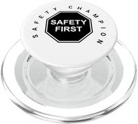 Campione della sicurezza | Safety First | Regalo per la Giornata Nazionale della PopSockets PopGrip per MagSafe