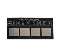 Campione di confronto di rugosità per tornio, processi di fresatura e rettifica, acciaio per finitura superficiale Blocco di prova 8x6x3cm, Ra0.1-6.3μm per ispezione e produzione di qualità