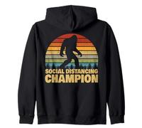 Campione di distanziamento Sociale Meme alla Moda Divertente Bigfoot Felpa con Cappuccio