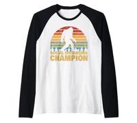 Campione di distanziamento Sociale Meme alla Moda Divertente Bigfoot Maglia con Maniche Raglan