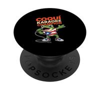Campione di karaoke Coquí Portorico Rana canterina PopSockets PopGrip Adesivo