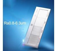 Campione di rugosità di lavorazione del tornio per la valutazione della finitura del pezzo in lotto nella produzione e controllo (piallatura)