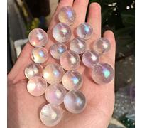 Campione di sfera di cristallo arcobaleno naturale, sfera di quarzo, Aura, angelo, elettrolitico, massaggio con decorazioni per la casa