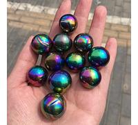 Campione di sfera di cristallo arcobaleno naturale, sfera di quarzo, Aura, angelo, elettrolitico, massaggio con decorazioni per la casa