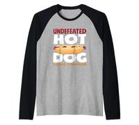 Campione imbattuto di mangiare gli amanti degli hot dog Maglia con Maniche Raglan