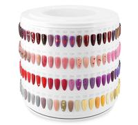Campione Unghie 200 Colori Modelli di Presentazione, Espositore Unghie Campioni Campioni Colore Smalto Semi Permanente per Nail Art e Display Colori Manicure, Lussuoso e Professionale