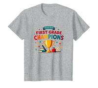 Campioni della Squadra da Sogno di Primo Grado Maglietta, Bambini, Grigio Melange, 10 Anni