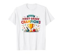 Campioni della Squadra da Sogno di Primo Grado Maglietta, Uomo, Bianco, 3XL