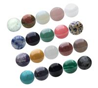 Campioni di Cristallo Naturali, 1 Scatola, Sette Pezzi, Sfera | Cristallo, Materiale per Attività Creative, Ornamento, Uso Didattico, per Bambini e Insegnanti, 20mm