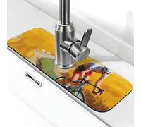 Campo Ciclista Pittura A Olio Sottile 38.1x14 cm Diatomite Rubinetto Mat