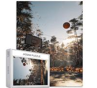 Campo da basket di Halloween 1000 pezzi puzzle per adulti zucca decorazione arte puzzle colorato puzzle fai da te per la decorazione della casa regali puzzle famiglia perfetto per serate di gioco 50 ×