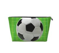 Campo da calcio, Borsa da toilette Borsa per trucco Borsa per cosmetici Borsa da toilette da viaggio portatile