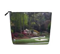 Campo da golf impermeabile di grande capacità con cerniera viaggio di lavoro viaggio casa multifunzionale borsa per il trucco borsa portamonete, Nero , Taglia unica