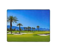 (Campo da golf in riva al mare) Tappeto stampato per soggiorno, camera da letto e ufficio, 63 x 122 cm, morbido tappeto antiscivolo moderno per interni.
