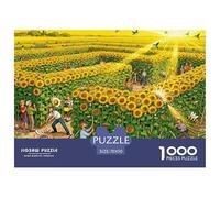 Campo di girasoli Labirinto d'estate Puzzle in Legno Impermeabile Puzzles Da 1000 Pezzi Regali Per Adulti Impossibili Giochi Di Impegnativi