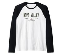 Campo di Napa Valley California/Napa Valley CA C33X Maglia con Maniche Raglan