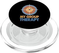 Campo di tiro Il mio gruppo Terapia Obiettivo Pratica Umorismo PopSockets PopGrip per MagSafe