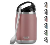 Campo Libre.® Lotta - Thermo per Alimenti Caldi & Freddi - Porta vivande Termico con Cucchiaio - Termo per Adulti o Bambini/Neonati, Schiscetta Pranzo - Ideale da Portare con Sé. Rosa. 800ml