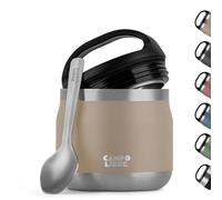 Campo Libre.® Lotta - Thermo per Alimenti Caldi & Freddi - Porta vivande Termico con Cucchiaio - Termo per Adulti o Bambini/Neonati, Schiscetta Pranzo - Ideale da Portare con Sé. Beige. 400ml