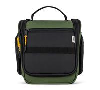 Campo Libre.® Tony - Beauty case da uomo e donna, da appendere, con 11 scomparti per i tuoi cosmetici, borsa per il lavaggio di alta qualità, impermeabile e di dimensioni ideali, verde/nero, M