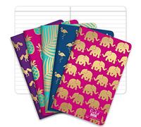 Campo notebook - lamina d' oro modelli - foderato memo Book (8,9 x 14 cm) 3.5"x5.5" Lined