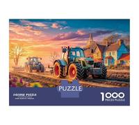 Campo trattori Puzzle 1000 Pezzi In Vista rurale Incastro Perfetto, Un Premium Jigsaw Puzzle Per Art-terapia, Ideale Per Serata Giochi in Scatola, Regalo Per La Pensione 70x50cm/