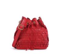 Campomaggi Borsa a secchiello rosso, pelle di vacchetta grana, donna