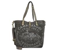 Campomaggi Borsa shopper grigio scuro, canvas, donna