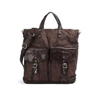 Campomaggi Borsa a zainetto marrone scuro, canvas, unisex, 19L