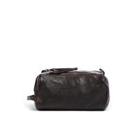 Campomaggi Borsa da toilette marrone scuro, pelle, 24 x 13 x 15cm