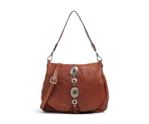 Campomaggi Borsa hobo marrone, pelle di vacchetta grana, donna