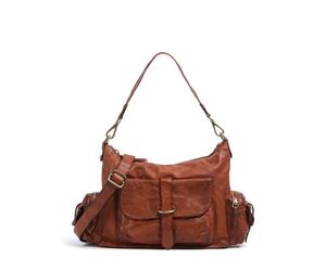 Campomaggi Borsa hobo marrone, pelle di vacchetta grana, donna
