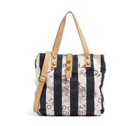 Campomaggi Borsa shopper blu/beige, canvas, donna