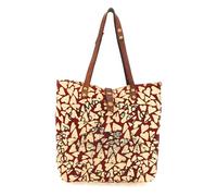Campomaggi Borsa Shopping Genziana ROSSO+T/COGNAC+ST.CUORI CREM ST.NERA